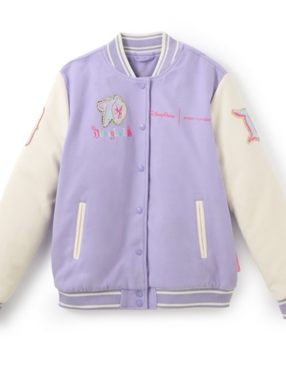Disney x Stoney Clover Lane Tinker Bell Disneyland 70th Varsity Jacket M NWT